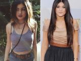 Kylie Jenner, after and before her “transformation”