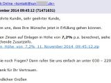 Fake email from Volksbank