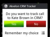 Akvelon CRM Tracker (screenshot)
