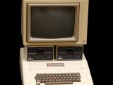 Apple II: monitor sitting on top of Disk II drives