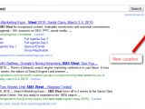 The real-time search in the redesigned Google search results page