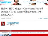 Rogers' HTC Magic+ gets Android 2.1