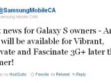 Samsung Canada tweet