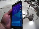 Samsung Galaxy Note Edge showing curved display