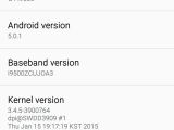 Samsung Galaxy S4 running Android 5.0.1