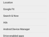 Android 5.0 Lollipop Google Settings