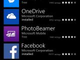 Windows Phone Store app listing