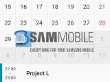 Android L running on Samsung Galaxy S5 - Calendar