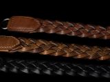 Angelo Pelle Braided Leather Neck Strap