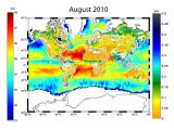 For the first time, data on soil moisture and sea-surface salinity have been combined on one map