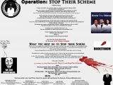 Operation Stop Their Scheme manifesto