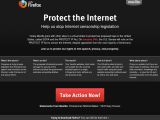 Mozilla.org during the SOPA blackout