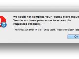 iTunes shows up this error as we try to access apps over and over again