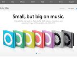 iPod shuffle ancient marketing page
