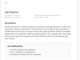 Apple job posting screenshot #1