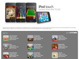 The iTunes page featuring all the games from the ad