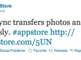 Apple tweet promoting PhotoSync