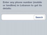 Lebanon Directory iPhone app screenshot