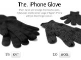 Specially-crafted, third-party iPhone Gloves