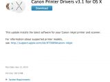 Canon Printer Drivers v3.1 for OS X