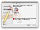 ODBC Administrator Tool for Mac OS X requires the yet-unreleased Snow Leopard (OS X v. 10.6)