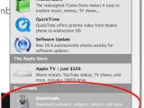 Screen capture showing Apple's suggestions for using the term "download" in the search bar