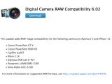 Digital Camera RAW update