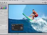 Editing surfing photo