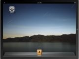 “Pyramid Lake (at Night)” featured on the iPad's screen (iPad simulator - iPhone SDK)