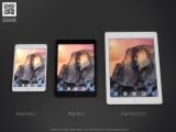 iPad Pro compared to current iPad models (concept)