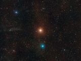 The region of sky in the southern constellation of Puppis surrounding the red giant star L2 Puppis