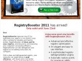 Avira RegistryBooster email ad