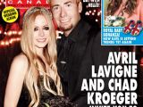 Avril Lavigne and Chad Kroeger on their wedding day