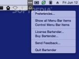 The Bartender status bar panel can keep hidden certain status bar apps