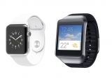 Comparison between Apple Watch and rectangular Android Wear smartwatches