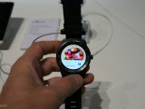 LG G Watch R with display on
