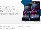 Sony Xperia Z Ultra pre-registrations at Bell