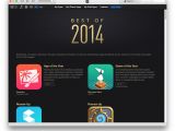 Best of 2014 iPad section