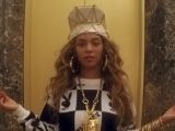 Beyonce meditates, shows off silly bling in “7/11” video