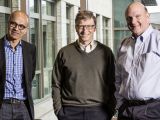 From left to right: Satya Nadella, Bill Gates, and Steve Ballmer