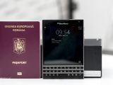 BlackBerry Passport dimensions vs. a standard passport
