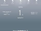 BlackBerry OS 10.3 Weather app