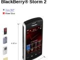 BlackBerry Storm 2 on Verizon's website
