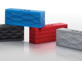 Speakers like this Jawbone Jambox will let you listen to web music and chat