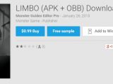 Google Play entry for fake Limbo guide