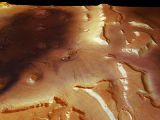 This image provides another perspective view of the Deuteronilus Mensae region on Mars