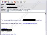 Fake email used to distribute malware