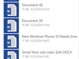 OneDrive 4.5 for Windows Phone recent files