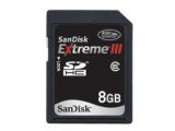 The SanDisk Extreme III SDHC memory card