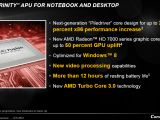 AMD Trinity APU features